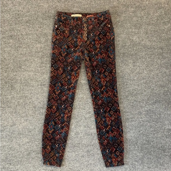 Antropologie Pilcro Pant Women 26
Rust Tribal Corduroy Hi Rise Skinny
Button Fly - Picture 5 of 7